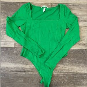 H&M Green Bodysuit